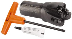Kennametal - 2" Cutting Diam, 1-1/4" Shank Diam, 2" Max Depth of Cut, Straight Shank Indexable Copy End Mill - 3 Inserts, RCG. 64.. Insert, BMD Toolholder - USA Tool & Supply