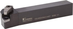 Kennametal - CELN-MX, Right Hand Cut, -7.5° Lead Angle, 25mm Shank Height x 25mm Shank Width, Negative Rake Indexable Turning Toolholder - 150mm OAL, EN..1307.. Insert Compatibility, Series MTS - USA Tool & Supply