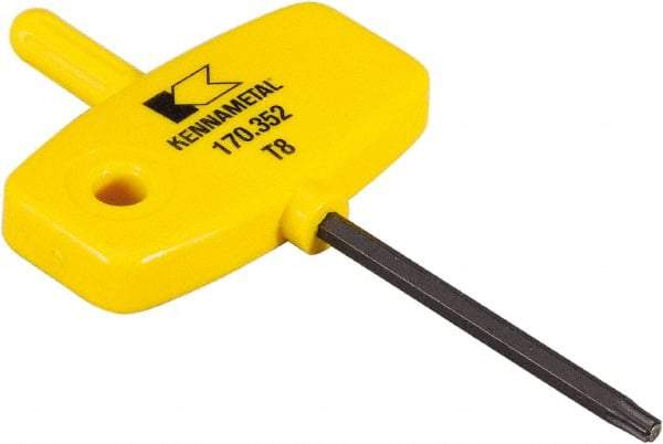 Kennametal - T8 Torx Drive, Driver for Indexable Modular Drills - KSEM Plus Series - USA Tool & Supply