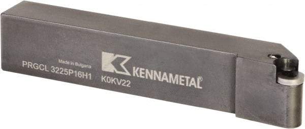 Kennametal - PRGC, Left Hand Cut, 0° Lead Angle, 32mm Shank Height x 25mm Shank Width, Neutral Rake Indexable Turning Toolholder - 170mm OAL, RC..1606M0 Insert Compatibility, Series Fix-Perfect - USA Tool & Supply