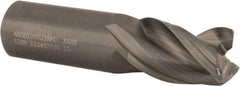 Kennametal - 1", 3 Flute, Single End, Solid Carbide, 0.06" Corner Radius End Mill - 4" OAL, 38° Helix, Right Hand Flute, 1-1/2" LOC, Right Hand Cut - USA Tool & Supply