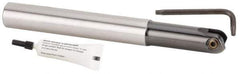 Kennametal - 20mm Cut Diam, 10mm Max Depth of Cut, 20mm Shank Diam, 175mm OAL, Indexable Ball Nose End Mill - 61mm Head Length, Straight Shank, KDMB Toolholder, KDMB 20.. Insert - USA Tool & Supply