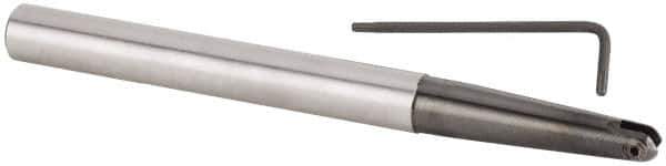 Kennametal - 8mm Cut Diam, 4mm Max Depth of Cut, 8mm Shank Diam, 140mm OAL, Indexable Ball Nose End Mill - 48.5mm Head Length, Straight Shank, KDMB Toolholder, KDMB 08.. Insert - USA Tool & Supply