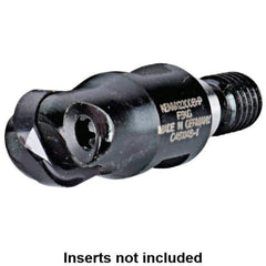 Kennametal - 12mm Cut Diam, 6mm Max Depth of Cut, 30mm OAL, Indexable Ball Nose End Mill - 30mm Head Length, M08 Modular Connection, KDMB Toolholder, KDMB 12.. Insert - USA Tool & Supply