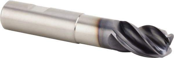 Kennametal - 25mm, 4 Flute, Single End, Solid Carbide, 0.5mm Corner Radius End Mill - 135mm OAL, 38° Helix, Right Hand Flute, 37.5mm LOC, Right Hand Cut, 75mm Extended Reach - USA Tool & Supply