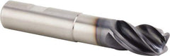 Kennametal - 25mm, 4 Flute, Single End, Solid Carbide, 0.5mm Corner Radius End Mill - 135mm OAL, 38° Helix, Right Hand Flute, 37.5mm LOC, Right Hand Cut, 75mm Extended Reach - USA Tool & Supply