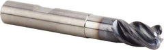 Kennametal - 10mm, 4 Flute, Single End, Solid Carbide, 4mm Corner Radius End Mill - 76mm OAL, 38° Helix, Right Hand Flute, 15mm LOC, Right Hand Cut, 30mm Extended Reach - USA Tool & Supply