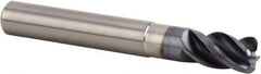 Kennametal - 12mm, 4 Flute, Single End, Solid Carbide, 1mm Corner Radius End Mill - 84mm OAL, 38° Helix, Right Hand Flute, 18mm LOC, Right Hand Cut, 36mm Extended Reach - USA Tool & Supply