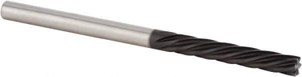 Kennametal - 1/2" Cutting Diam x 3/4" Length of Cut, 6 Flute, Downcut Spiral Router Bit - Diamond Coated, Left Hand Cut, Solid Carbide, 3-1/4" OAL x 1/2" Shank Diam, Double Edge, 25° Helix Angle - USA Tool & Supply