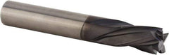 Kennametal - 10mm Cutting Diam x 35.99mm Length of Cut, 4 Flute, Compression Spiral Router Bit - Diamond Coated, Right Hand Cut, Solid Carbide, 100mm OAL x 10mm Shank Diam, Double Edge, 25° Helix Angle - USA Tool & Supply