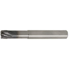 Kennametal - 6mm, 6 Flute, Single End, Solid Carbide, 0.38mm Corner Radius End Mill - 63mm OAL, 20° Helix, Right Hand Flute, 0.2mm LOC, Right Hand Cut, 18mm Extended Reach - USA Tool & Supply