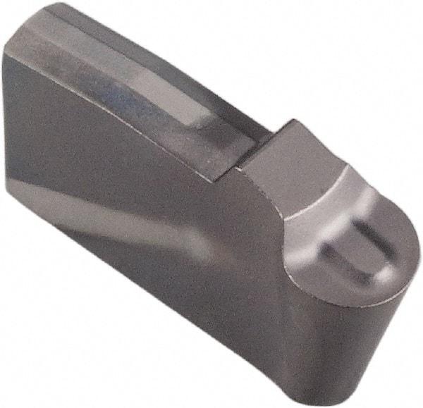 Kennametal - 0300R DF Grade KCU25, 3mm Cutting Width Carbide Grooving Insert - Neutral, 1.5mm Corner Radius, AlTiN Finish - USA Tool & Supply