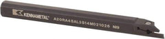 Kennametal - A4SS, Internal, Left Hand, 12mm Max Depth of Cut, 2mm Min Groove Width, Indexable Grooving Tool Holder - A4G0200M2SP02B Insert Compatibility, 16mm Shank Width, 201.45mm OAL, Through Coolant - USA Tool & Supply