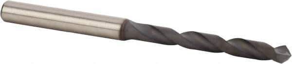 Kennametal - 11.13mm 90° Spiral Flute Solid Carbide Screw Machine Drill Bit - Diamond Finish, Right Hand Cut, 54mm Flute Length, 102mm OAL, Split Point, Straight Shank - USA Tool & Supply