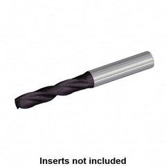Kennametal - 5.1mm 132° Spiral Flute Solid Carbide Taper Length Drill Bit - USA Tool & Supply
