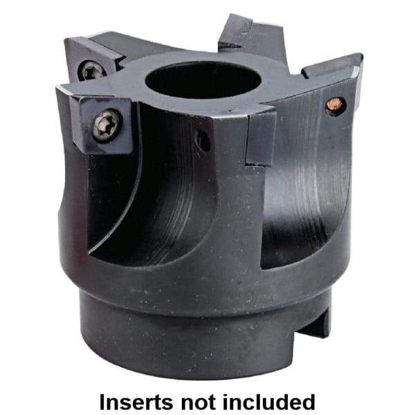 Kennametal - 52mm Cut Diam, 22mm Arbor Hole, 8mm Max Depth of Cut, 95° Indexable Chamfer & Angle Face Mill - 5 Inserts, XD.X 10T3 Insert, 5 Flutes, Series KMS - USA Tool & Supply
