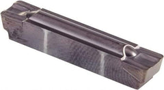 Kennametal - 0600G GMP Grade KCU25, 6mm Cutting Width Carbide Grooving Insert - 4.83mm Max Depth of Cut, Neutral, 0.79mm Corner Radius, AlTiN Finish - USA Tool & Supply