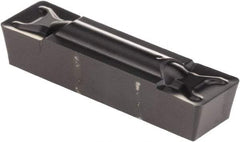 Kennametal - 0805G GMN Grade KCU25, 8.05mm Cutting Width Carbide Grooving Insert - 6.4mm Max Depth of Cut, Neutral, 0.79mm Corner Radius, AlTiN Finish - USA Tool & Supply
