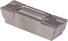Kennametal - 1005G GMP Grade KCU10, 10.05mm Cutting Width Carbide Grooving Insert - 8.1mm Max Depth of Cut, Neutral, 0.79mm Corner Radius, AlTiN Finish - USA Tool & Supply