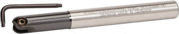 Kennametal - 5/8" Cut Diam, 5/16" Max Depth of Cut, 5/8" Shank Diam, 140mm OAL, Indexable Ball Nose End Mill - 36.07mm Head Length, Straight Shank, KDMB Toolholder, KDMB 0625.. Insert - USA Tool & Supply