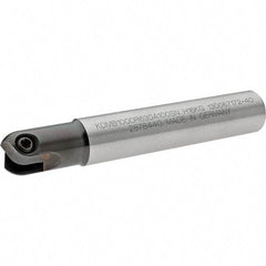 Kennametal - 1" Cut Diam, 1/2" Max Depth of Cut, 1" Shank Diam, 160mm OAL, Indexable Ball Nose End Mill - 44.96mm Head Length, Straight Shank, KDMB Toolholder, KDMB 1000.. Insert - USA Tool & Supply