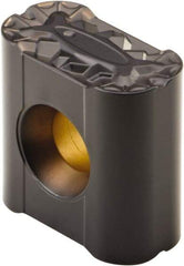 Kennametal - LNUX191940, KCP25 Grade Carbide Profiling Insert - TiCN/Al2O3 Finish, 90° Incl Angle, Rectangle, 0.748" Side Length, 3/4" Thick, 5/32" Corner Radius - USA Tool & Supply