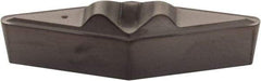Kennametal - VPGR333, KCU10 Grade Carbide Profiling Insert - AlTiN Finish, 35° Incl Angle, Diamond, 0.6538" Side Length, 3/16" Thick, 3/64" Corner Radius, 3/8" Inscribed Circle - USA Tool & Supply