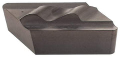 Kennametal - NPL13M10, KCU10 Grade Carbide Profiling Insert - AlTiN Finish, 55° Incl Angle, Parallelogram, 0.608" Side Length, 3/16" Thick, 1mm Corner Radius - USA Tool & Supply