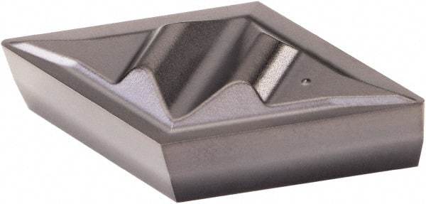 Kennametal - DPGR431, KCU25 Grade Carbide Profiling Insert - AlTiN Finish, 55° Incl Angle, Diamond, 0.6104" Side Length, 3/16" Thick, 1/64" Corner Radius, 1/2" Inscribed Circle - USA Tool & Supply