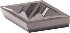 Kennametal - DPGR431, KCU10 Grade Carbide Profiling Insert - AlTiN Finish, 55° Incl Angle, Diamond, 0.6104" Side Length, 3/16" Thick, 1/64" Corner Radius, 1/2" Inscribed Circle - USA Tool & Supply