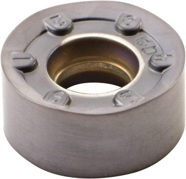 Kennametal - RNPJ1204M0 GD Grade KC522M Carbide Milling Insert - AlTiN Finish, 0.187" Thick, 12mm Inscribed Circle - USA Tool & Supply