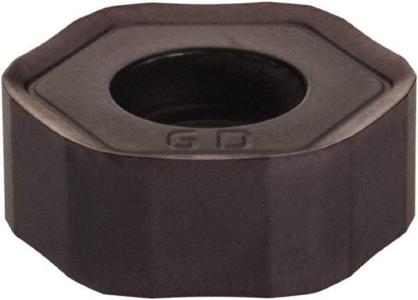 Kennametal - HNPJ43 Grade KC520M Carbide Milling Insert - TiAlN Finish, 0.175" Thick, 12mm Inscribed Circle, 1mm Corner Radius - USA Tool & Supply