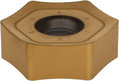 Kennametal - HNPJ755 HD Grade KC725M Carbide Milling Insert - TiN/TiCN/TiN Finish, 0.2923" Thick, 7/8" Inscribed Circle, 2mm Corner Radius - USA Tool & Supply