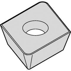Kennametal - XDPX060210 LN Grade KCPM20 Carbide Milling Insert - TiN/MT/TiCN/Al2O3 Finish, 3/32" Thick, 0.2565" Inscribed Circle, 1mm Corner Radius - USA Tool & Supply