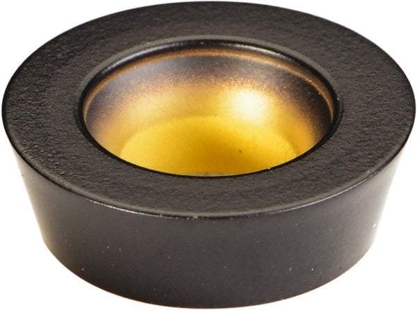 Kennametal - RDPX12T3M0 Grade KCPM20 Carbide Milling Insert - TiN/MT/TiCN/Al2O3 Finish, 5/32" Thick, 12mm Inscribed Circle - USA Tool & Supply
