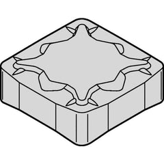 Kennametal - SNXF433 Grade KC524M Carbide Milling Insert - TiAlN Finish, 0.1874" Thick, 1/2" Inscribed Circle, 3/64" Corner Radius - USA Tool & Supply