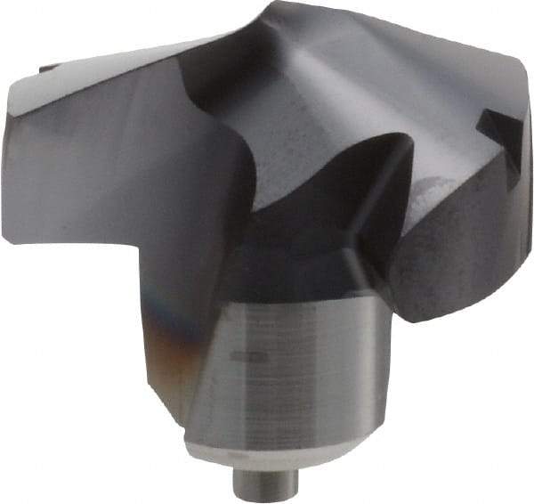 Kennametal - Series KenTIP, 25.4mm Diam Grade KCP15 140° Replaceable Drill Tip - Carbide, AlTiN Finish, ZD Seat Size - USA Tool & Supply