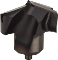 Kennametal - Series KenTIP, 19.05mm Diam Grade KCP15 140° Replaceable Drill Tip - Carbide, AlTiN Finish, X Seat Size - USA Tool & Supply