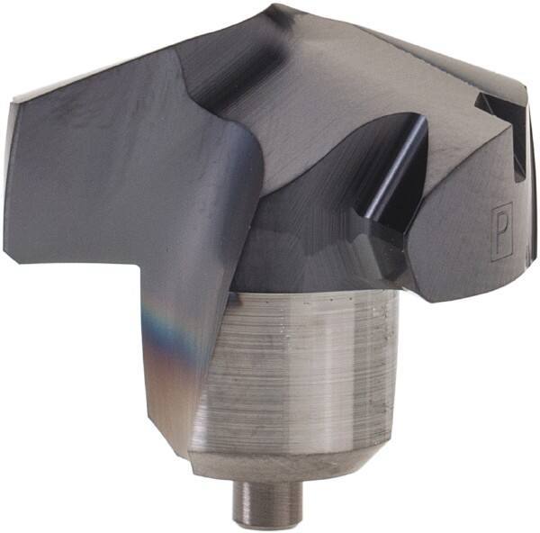 Kennametal - Series KenTIP, 18.26mm Diam Grade KCP15 140° Replaceable Drill Tip - Carbide, AlTiN Finish, W Seat Size - USA Tool & Supply