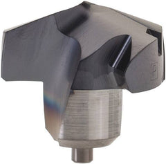 Kennametal - Series KenTIP, 18.26mm Diam Grade KCP15 140° Replaceable Drill Tip - Carbide, AlTiN Finish, W Seat Size - USA Tool & Supply