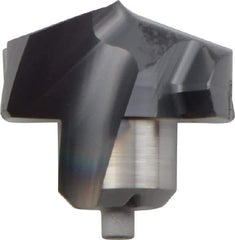Kennametal - Series KenTIP, 14.2mm Diam Grade KCP15 140° Replaceable Drill Tip - Carbide, AlTiN Finish, R Seat Size - USA Tool & Supply