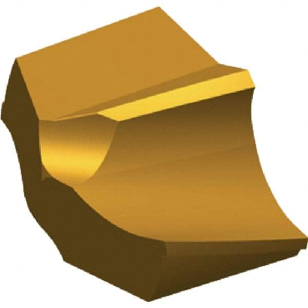 Kennametal - Series KSEM, 37mm Diam Grade KC7135 150° Replaceable Drill Tip - Carbide, TiN Finish, 10 Seat Size - USA Tool & Supply