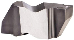 Kennametal - 3M400NG K Grade KCU10, 3.99mm Cutting Width Carbide Grooving Insert - 3.81mm Max Depth of Cut, Right Hand, 0.32mm Corner Radius, AlTiN Finish - USA Tool & Supply