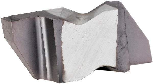 Kennametal - 3M275NG K Grade KCU25, 2.75mm Cutting Width Carbide Grooving Insert - 3.81mm Max Depth of Cut, Left Hand, 0.19mm Corner Radius, AlTiN Finish - USA Tool & Supply