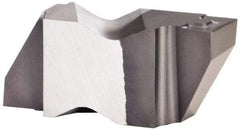 Kennametal - 3156NG K Grade KCU25, 3.96mm Cutting Width Carbide Grooving Insert - 3.81mm Max Depth of Cut, Right Hand, 0.19mm Corner Radius, AlTiN Finish - USA Tool & Supply