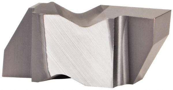 Kennametal - 3156NG Grade KCU10, 3.96mm Cutting Width Carbide Grooving Insert - 3.81mm Max Depth of Cut, Right Hand, 0.19mm Corner Radius, AlTiN Finish - USA Tool & Supply