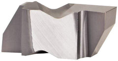 Kennametal - 3156NG Grade KCU10, 3.96mm Cutting Width Carbide Grooving Insert - 3.81mm Max Depth of Cut, Right Hand, 0.19mm Corner Radius, AlTiN Finish - USA Tool & Supply