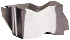 Kennametal - 3072NG K Grade KCU10, 1.83mm Cutting Width Carbide Grooving Insert - 2.39mm Max Depth of Cut, Left Hand, 0.19mm Corner Radius, AlTiN Finish - USA Tool & Supply