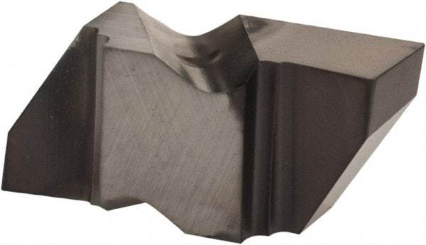 Kennametal - 2125NG Grade KCU10, 3.18mm Cutting Width Carbide Grooving Insert - 2.79mm Max Depth of Cut, Right Hand, 0.19mm Corner Radius, AlTiN Finish - USA Tool & Supply