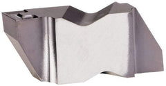 Kennametal - 3156NG K Grade KCU10, 3.96mm Cutting Width Carbide Grooving Insert - 3.81mm Max Depth of Cut, Left Hand, 0.19mm Corner Radius, AlTiN Finish - USA Tool & Supply